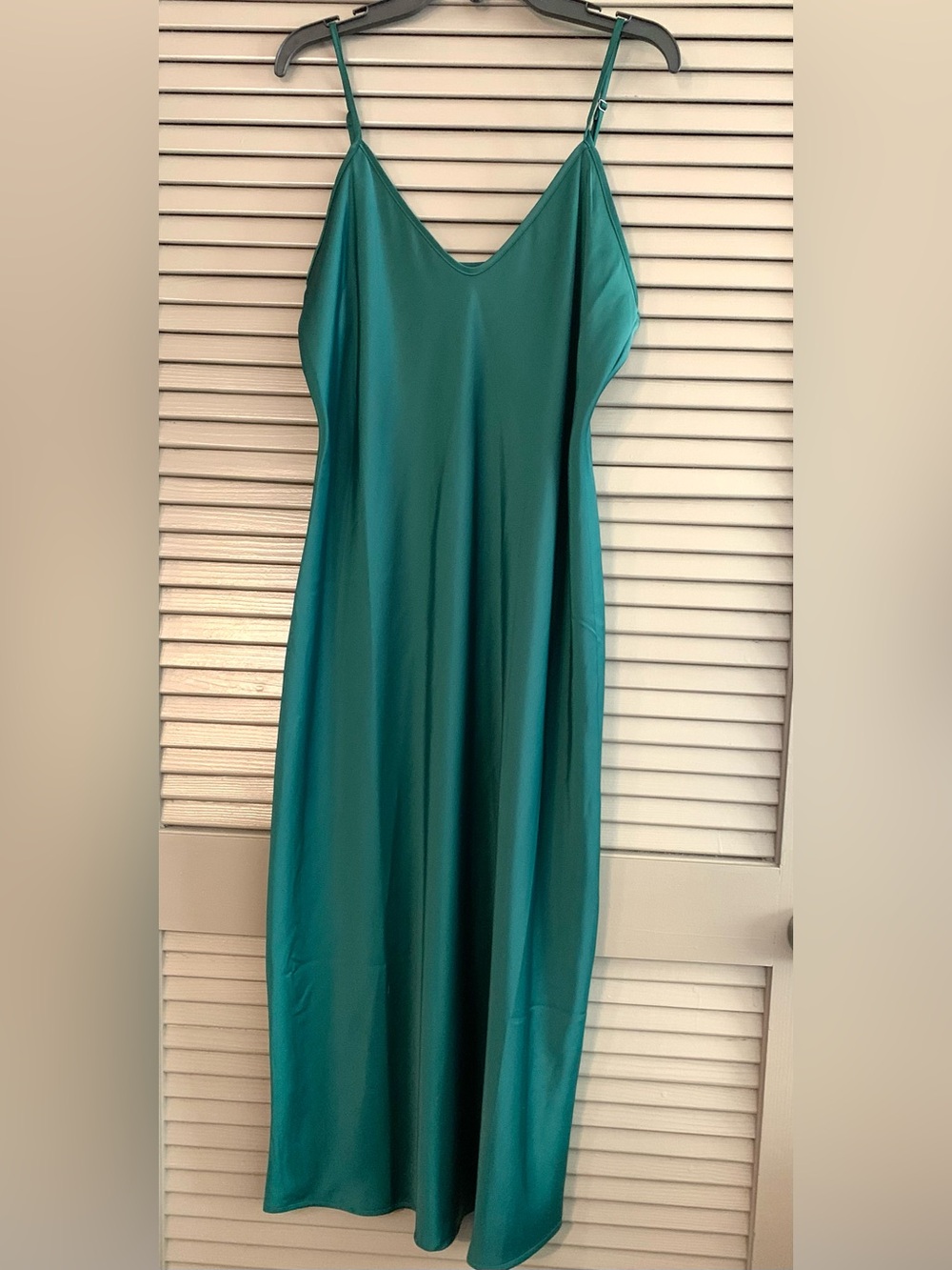 Banana Republic Teal Midi Slip Dress. Size M. nwt